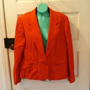 Vintage red Pendleton blazer business sz 14 wool